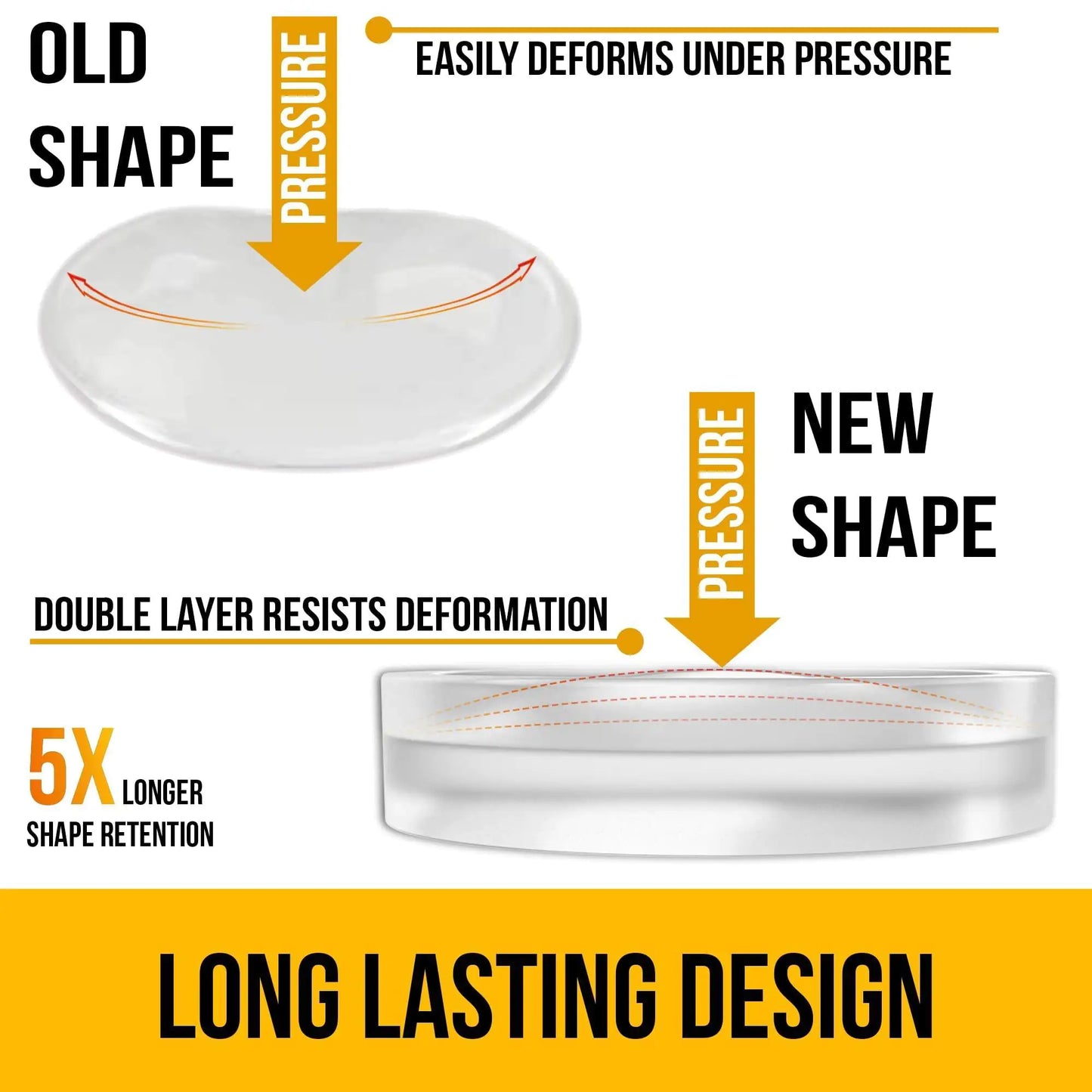 256x Premium Clear Cabinet Door Bumpers – Noise-Dampening Self-Adhesive Pads