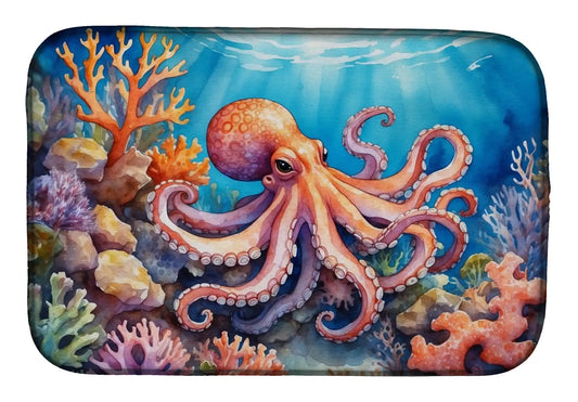 Octopus Coral Mat – Quick-Dry Kitchen Pad