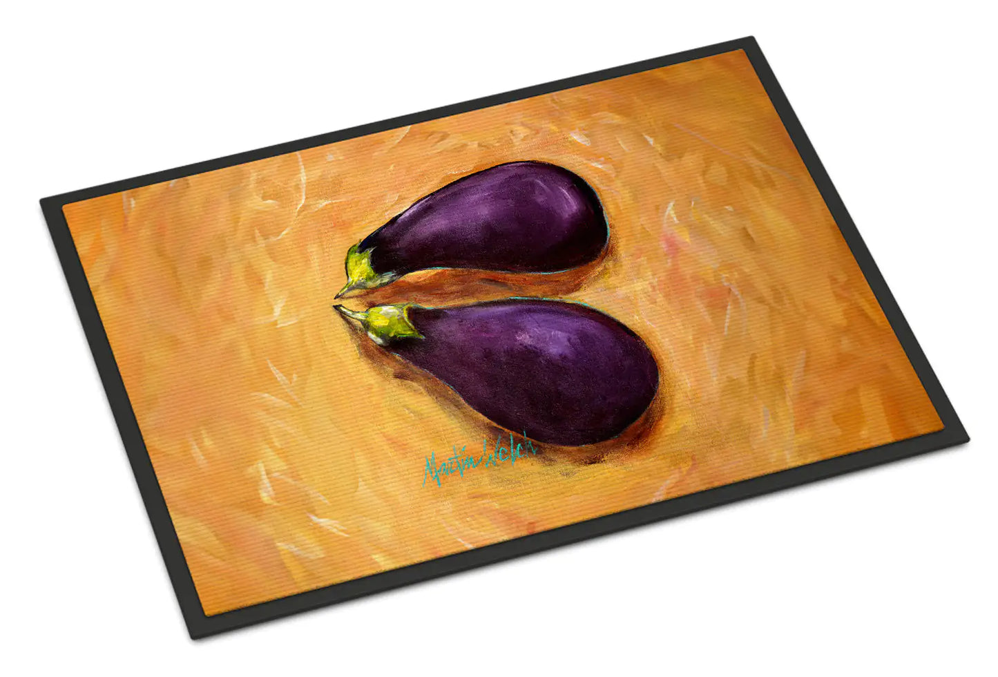 Eggplant Welcome Doormat – Vibrant Art Series